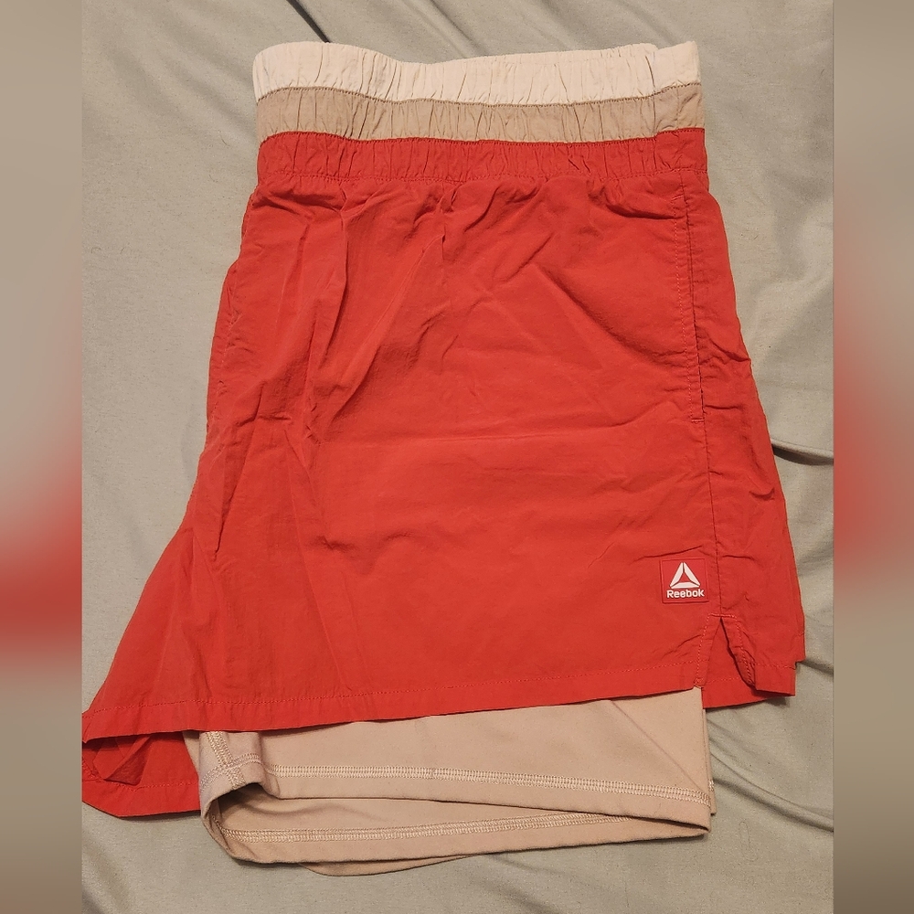 Reebok orange Athletic Shorts